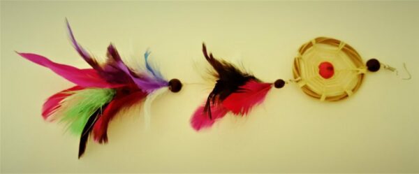 Boucles d'oreilles en plumes