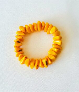 Bracelet ivoire jaune