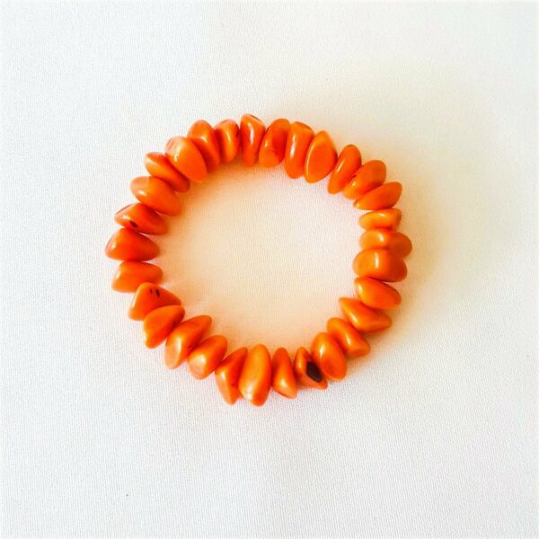 Bracelet ivoire orange