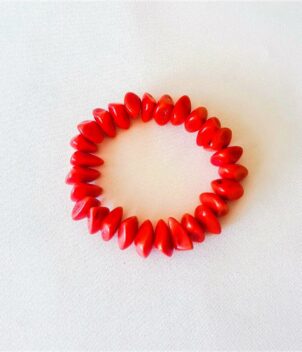 Bracelet ivoire rouge