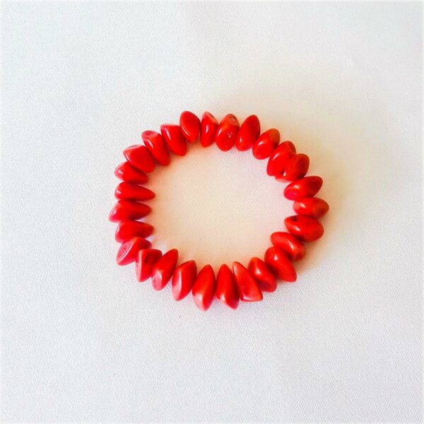 Bracelet ivoire rouge