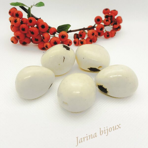 ivoire végétal /Jarina entière blanc – Image 3