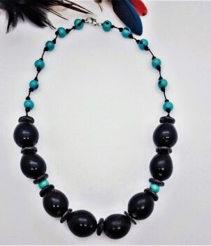 Collier bleu turquoise