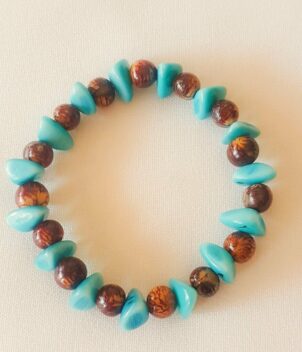 Bracelet bleu naturel