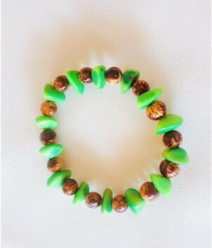Bracelet vert naturel