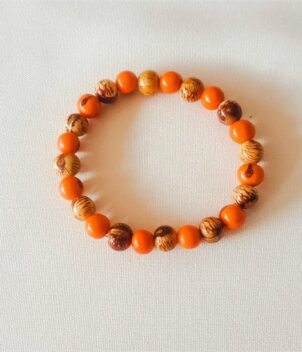 Bracelet orange naturel
