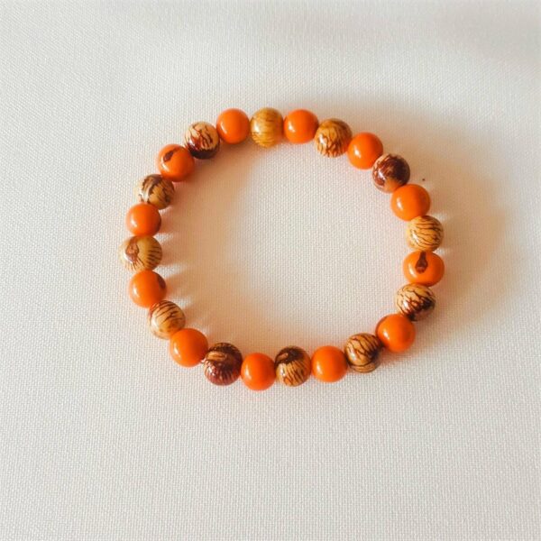 Bracelet orange naturel