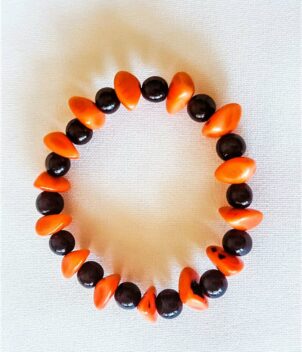 Bracelet orange noir