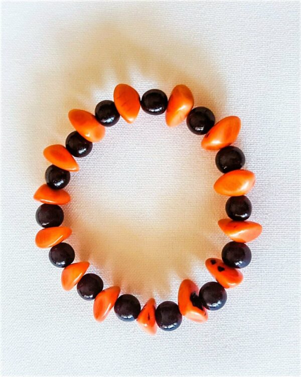 Bracelet orange noir