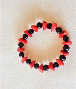 Bracelet rouge noir