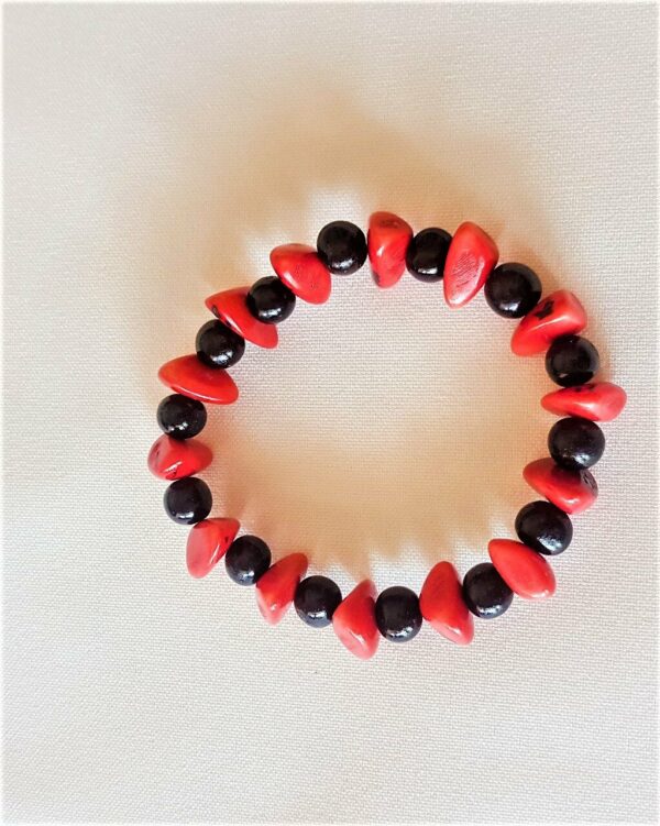 Bracelet rouge noir