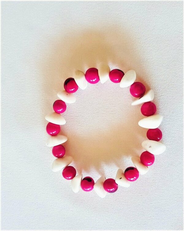 bracelet rose blanc
