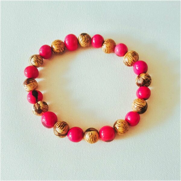 Bracelet rose naturel