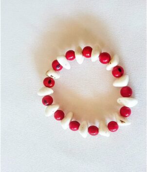 Bracelet rouge blanc