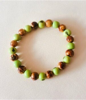 Bracelet açai vert + naturel
