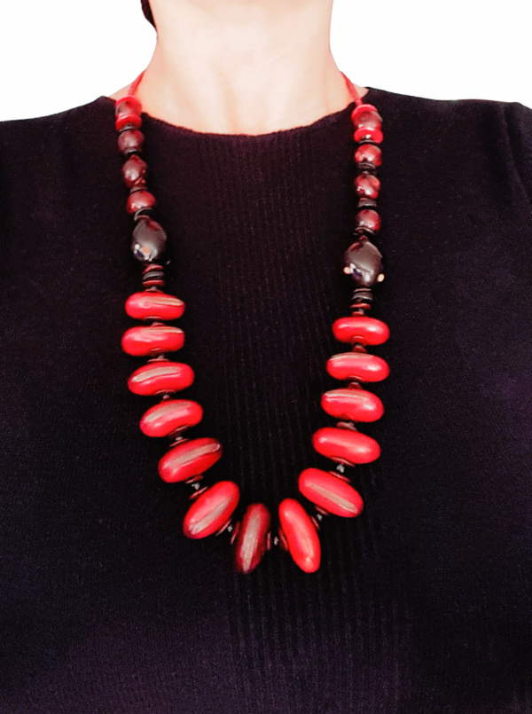 collier long pourpre – Image 2