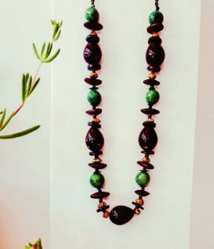 Collier long vert