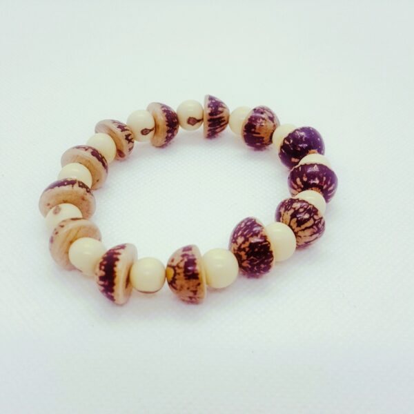 Bracelet blanc naturel – Image 2