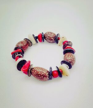 Bracelet naturel rouge