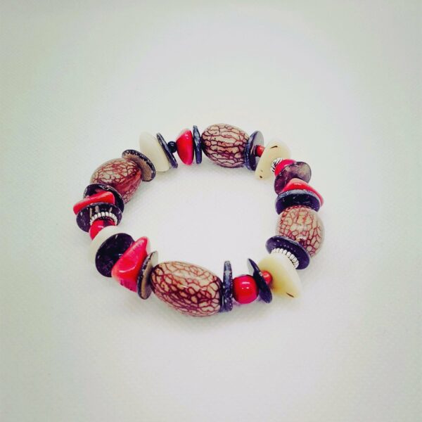 Bracelet naturel rouge