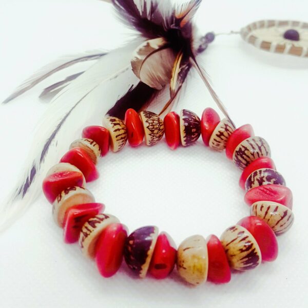 Bracelet rouge naturel