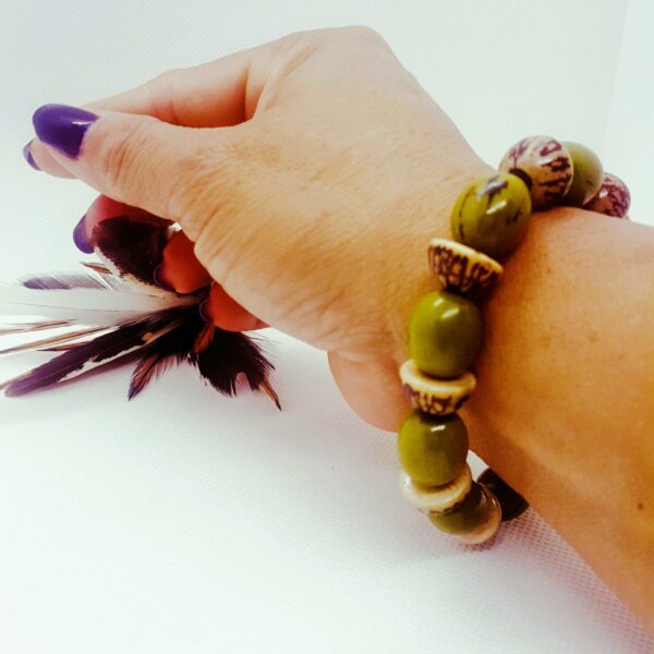 Bracelet olive naturel