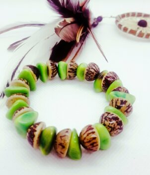 Bracelet vert naturel