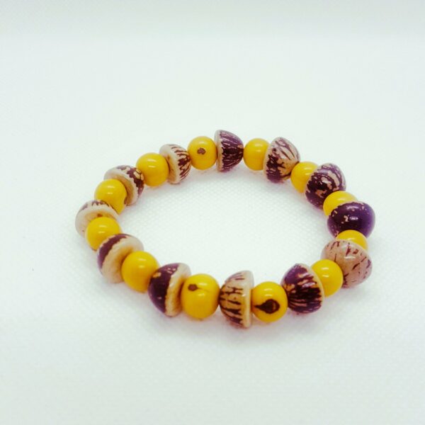 Bracelet jaune naturel – Image 2
