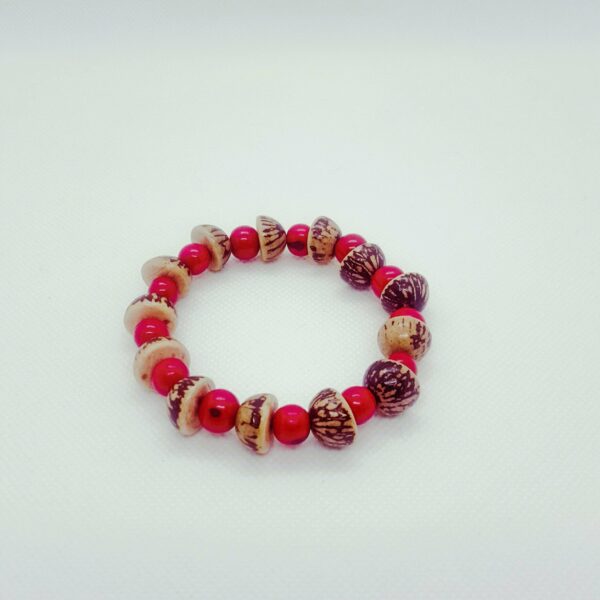 Bracelet rouge naturel – Image 2